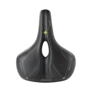 Fietszadel Selle Bassano Suprema 5zone El City Met Elastomere Demping - Zwart