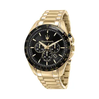 Maserati, Horloge, Traguardo, Goud, (Chronograaf, 45 mm)