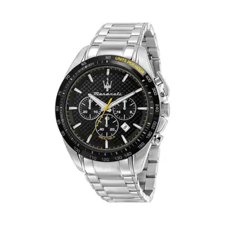 Maserati, Horloge, Traguardo, Zilver, (Chronograaf, 45 mm)