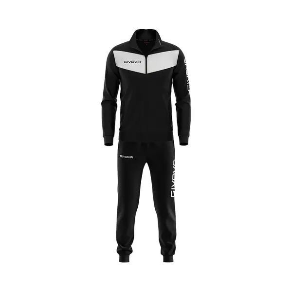 Givova Herren Visa Trainingsanzug, Mehrfarbig (schwarz/weiss), 3XL thumbnail