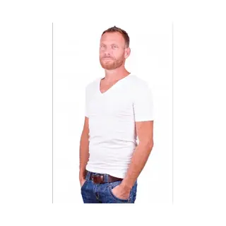 Alan Red T-Shirt 2 Pack Nov Extra Tiefer V-Ausschnitt Stretch - Größe M