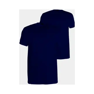 Alan Red Derby O-Ausschnitt T-Shirt Dunkelblau (2er-Pack) - Größe S
