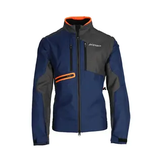 Acerbis Enduro One Blauw Grijs Textiele Motorjas - Maat Xxl - Jas