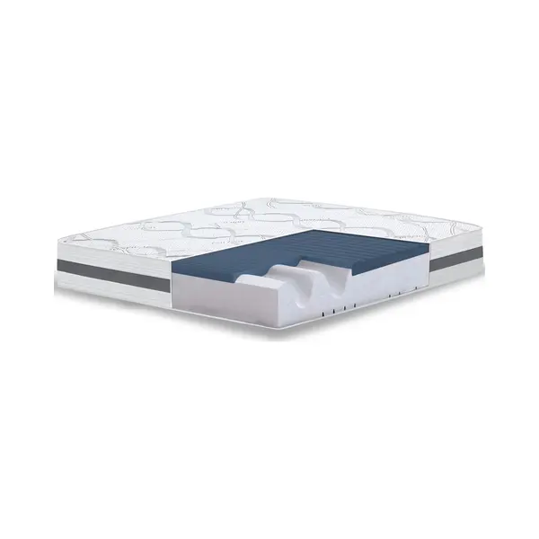 The White Stone Matras Van Traagschuim, 140 X 175 Cm, Gemiddelde Hardheid, Hoogte 22 Cm, Ademende Hypoallergene Stof, Zelfmodellerende Orthopedische thumbnail