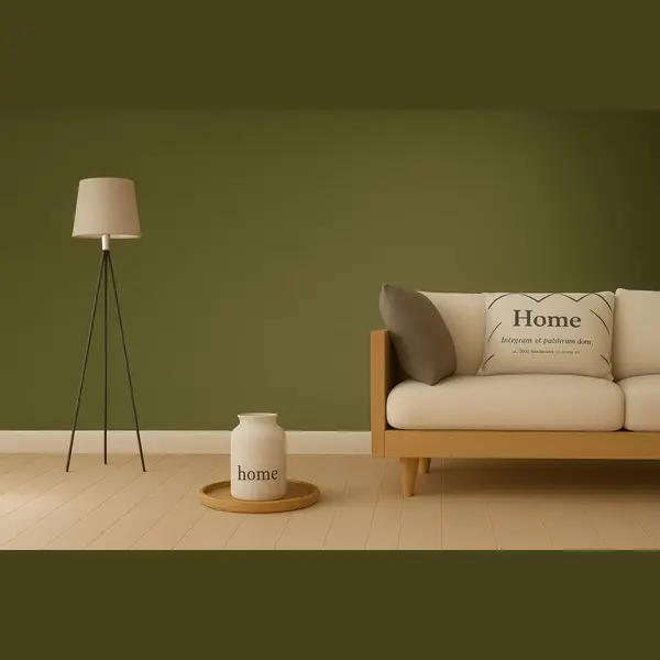 Giolligò Superwasbare Muurverf – Goede Dekking Mat, Geurloos & Oplosmiddelvrij – 4.5 L Emmer-Voor Binnen – 7-10 M²/L-Olive thumbnail