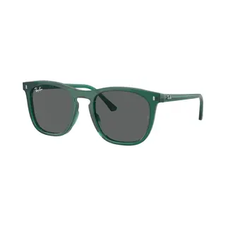 Ray - Ban Unisex Ray - Ban RB2210 6615B1 Sunglasses Acetate Green Grey Squared Normal