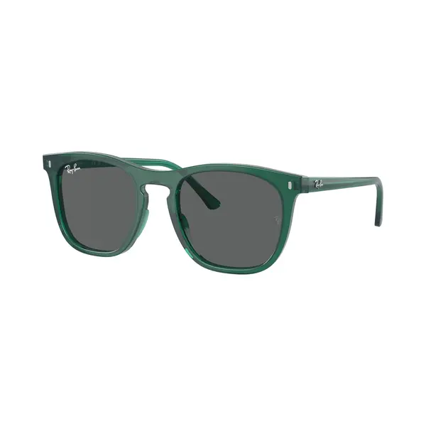Ray - Ban Unisex Ray - Ban RB2210 6615B1 Sunglasses Acetate Green Grey Squared Normal thumbnail