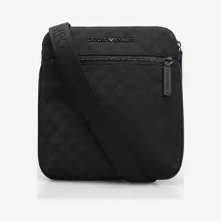 Emporio Armani Omnia Jacquard Umhängetasche Schwarz