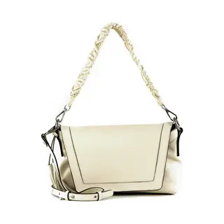Gianni Chiarini Leren Schoudertas Africa Crossbody Bag Marble Beige