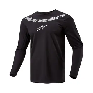 Alpinestars 2024 Fluid Graphite Jersey Black Silver, Size, Xl