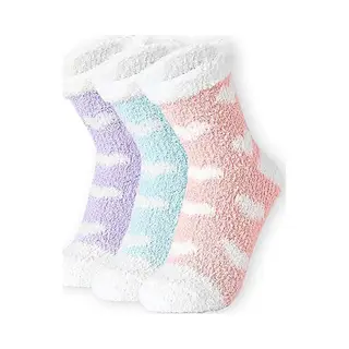 3 Paar - Comfortabele Sokken Voor Dames - Zachte Sokken - Warme Sokken - Zacht En Antislip - Verdikt Voor Herfst En Winter - Slaapsokken Van
