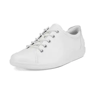 Ecco Damen Soft 2.0 Tie Hohe Sneaker, Weiß, 42 Eu
