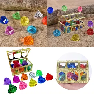 10 Stuks Acryl Edelsteen Sieraden - Edelsteen Speelgoed - Groot Duik Edelsteen Speelgoed - Gekleurde Edelstenen - Duik Edelsteen Gesimuleerde