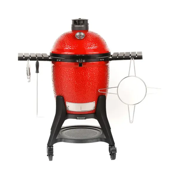 Kamado Joe Classic Joe Series Iii Kamado-barbecue/grill Verrijdbaar Houtskool (brandstof) Zwart, Rood thumbnail