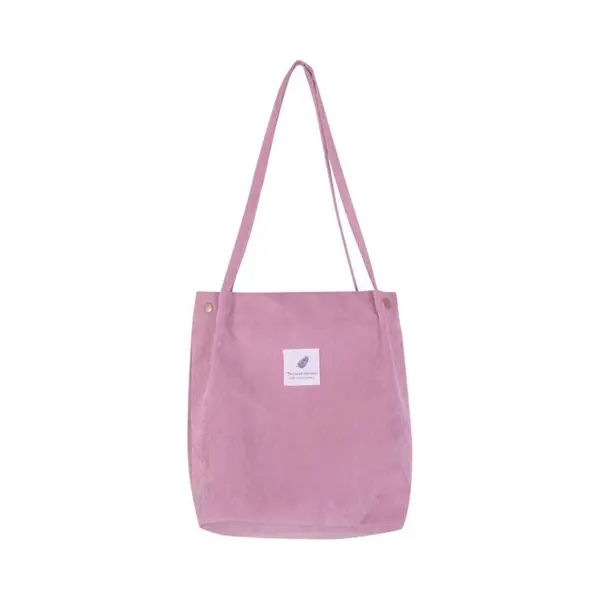 Korea Style Schoudertas – Dames Shopper Pink thumbnail