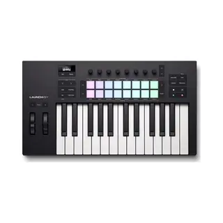 Novation Launchkey 25 [MK4] — Compact Usb Midi-mastertoetsenbord Met 25 Toetsen Met Stan-integratie. Chord-modus, Schaalmodus, 8 Ritmische Pads En