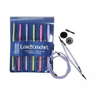 Denise - Love2Crochet -Tunische Haaknaaldenset - Pastel