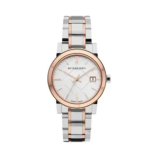 Burberry BU9105 Zwei-Ton-Edelstahl Damen Uhr