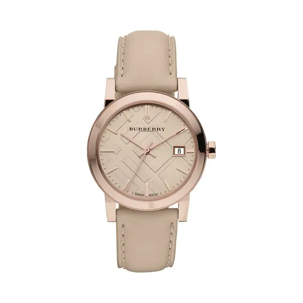 Burberry BU9109 Rose Gold Tone Beige Check Dial Women's Watch thumbnail