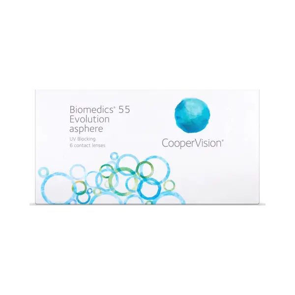 Biomedics Evolution CooperVision Biomedics 55 Evolution Monatslinsen Weich, 6 Stück / Bc 8.80 Mm / Dia 14.20 Mm / 8.00 Dioptrien thumbnail