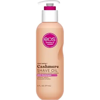 Eos Cashmere Shave Oil Pink Champagne Hydraterende Scheerolie Met Sheaboter En Glycerine Voor De Gevoelige Huid 177 Ml