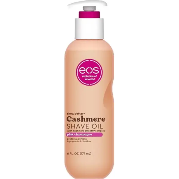 Eos Cashmere Shave Oil Pink Champagne Hydraterende Scheerolie Met Sheaboter En Glycerine Voor De Gevoelige Huid 177 Ml thumbnail