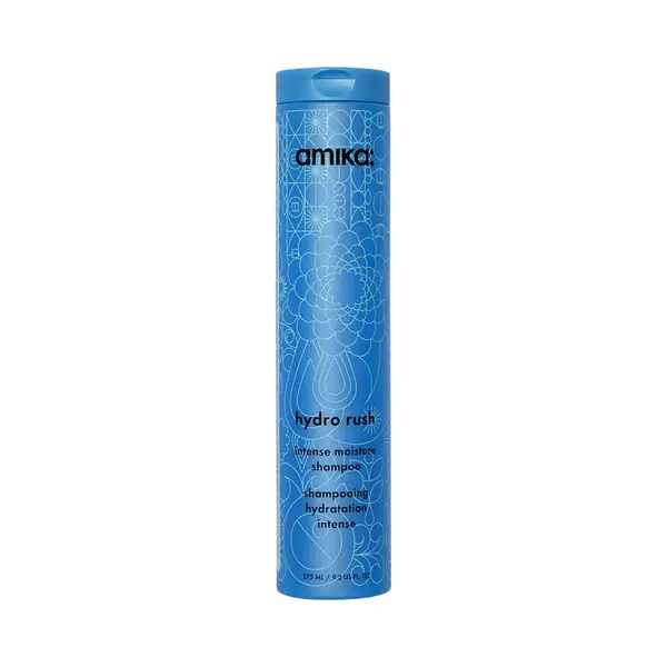 Amika Hydro Rush Intense Moisture Shampoo 275 Ml | Feuchtigkeitsshampoo Für Trockenes & Strukturiertes Haar | Sanfte Reinigung & 3x Mehr Feuchtigkeit thumbnail