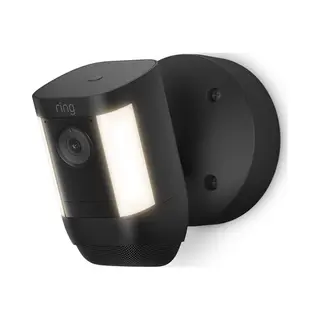 Ring Spotlight Cam Pro, Wired, Black