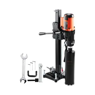 Vevor Diamantboormachine Met Standaard, Maximale Diameter Diamantboormachine, 20 Cm, Maximale Diepte 60 Cm, 2500 W, 750 Tpm. Verbeterd Nat En Droog