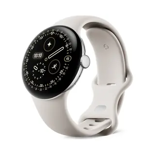 Google Pixel Watch 4 Amoled 41 mm Digital Touchscreen Silver Wi-Fi Gps (satellite)