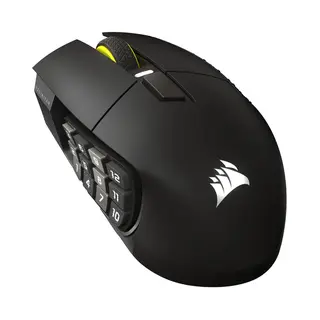 Corsair Scimitar Elite Wireless Se muis Gamen Rechtshandig Rf-draadloos + Bluetooth Optisch 33000 Dpi