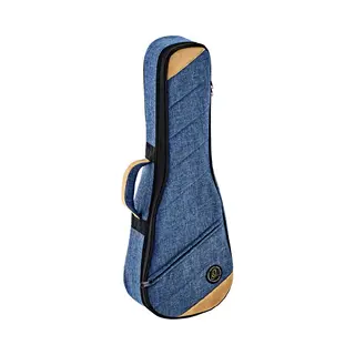 Ortega Guitars Ukulele Soft Case - Tasche Für Konzert Ukulele - Höhe 64 Cm - Breite 22 Cm - Baumwolle / Leinen, Blau (Osocauk-Cc-Oc)