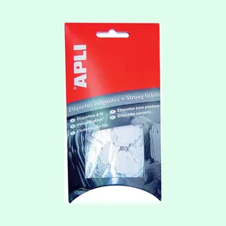 Apli Warenanhänger - Kleinpackung, Maße, 13 X 20 Mm, Weiß