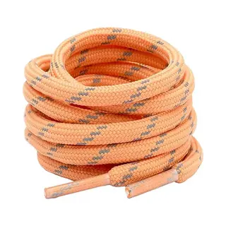 50 Cm Lange Ronde Sneakerveters - 2 Paar - Veters Voor Laarzen - Ronde Reflecterende Dikke Schuine Stippenveters - 5 Mm Diameter Katoenen Touw