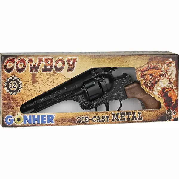 Cowboy Revolver Gonher 25 Cm 12 Schoten thumbnail