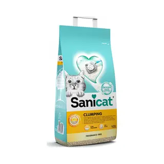 Sanicat Fragrance Free Clumping Cat Litter - 10l