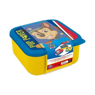 stor Paw Patrol 3-in-1 Snackdoosjes - 3 Formaten - Vierkant - Sluit Goed Af - Lunchboxen Voor Kinderen - Los Deksel - Geschikt Voor Koekjes, Fruit En