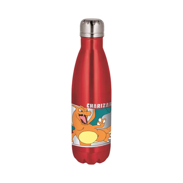 stor Pokémon's Charizard Drinkfles – Roestvrij Staal – 780 Ml – Sluit Goed Af – Drinkfles Voor Kinderen – Bpa-vrij – Rood thumbnail