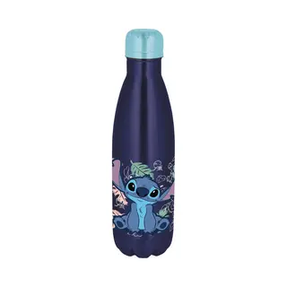 stor Disney's Stitch Drinkfles Nature Leaves – Roestvrij Staal – 780 Ml – Sluit Goed Af – Drinkfles Voor Kinderen – Bpa-vrij – Donkerblauw