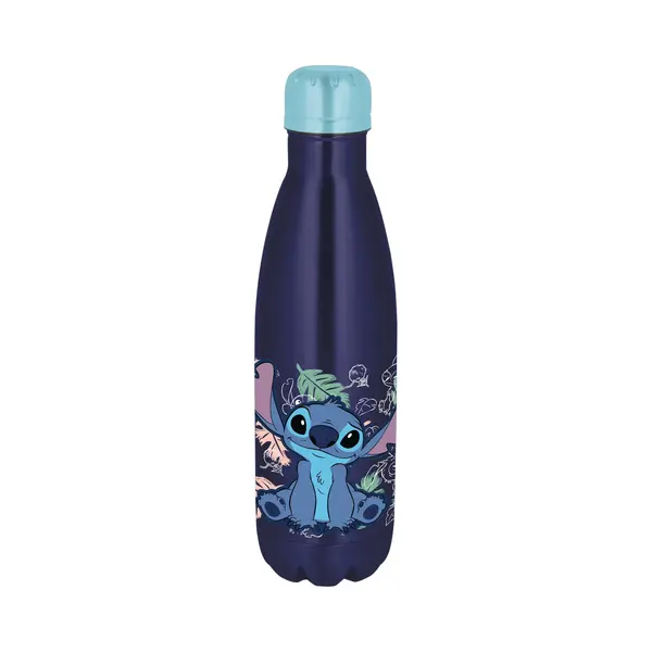 stor Disney's Stitch Drinkfles Nature Leaves – Roestvrij Staal – 780 Ml – Sluit Goed Af – Drinkfles Voor Kinderen – Bpa-vrij – Donkerblauw thumbnail