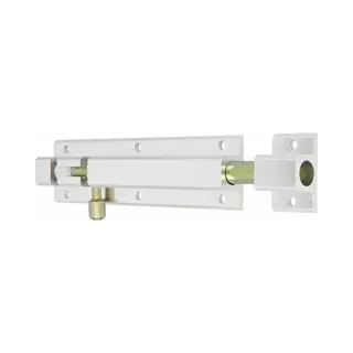 Amig Schuifslot/plaatgrendel - Aluminium - 35cm - Zilver - Incl Schroeven - Deur - Raam