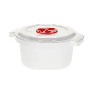 PlasticForte Magnetronschaal - Deksel/ventiel - 500 Ml - Wit - Kunststof - Bpa Vrij