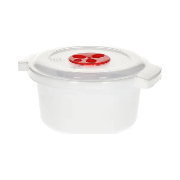 PlasticForte Magnetronschaal - Deksel/ventiel - 500 Ml - Wit - Kunststof - Bpa Vrij thumbnail