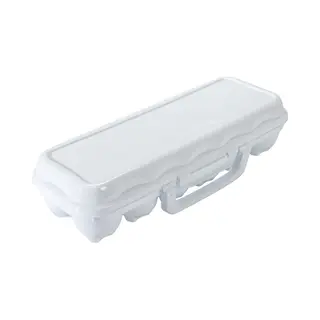 Hega Hogar Eierdoos - Koelkast Organizer Eierhouder - 12 Eieren - Wit - Kunststof - 30 X 16 Cm