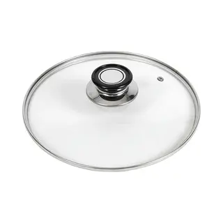 Gerimport Universele Glazen Pannendeksel - Voor Kook Pannen - Met Dia 19, 5 Cm - Glas