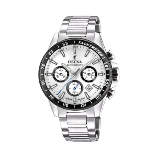Festina Timeless Chrono Herren Uhr Silber F20560/1 thumbnail