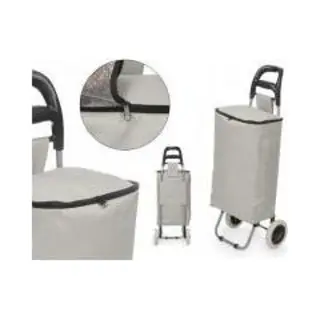 Arte Regal Boodschappen Trolley - 32 L - Grijs - 35x95 Cm - Met Wielen