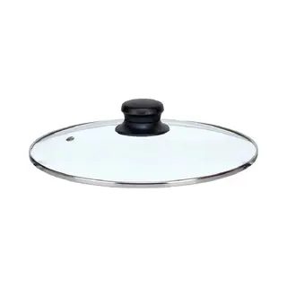 Kinvara Universele Pannendeksel Voor Pannen Van 22, 5 Cm - Glas - Stoomgaatje - D22.5 X H6 Cm