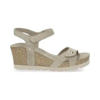 Panama Jack Julia Sandalen - Met Sleehak - Dames - Taupe - Maat 39