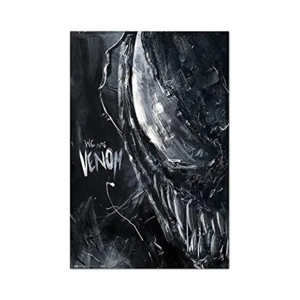 Grupo Erik Marvel Poster - Marvel Venom Creepy Poster - Kunstdruck - Deko Wohnzimmer Oder Deko Schlafzimmer - Deko Zimmer - Größe , 61 X 91, 5 Cm thumbnail